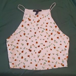 Cute Medium Floral Forever 21 Crop Top